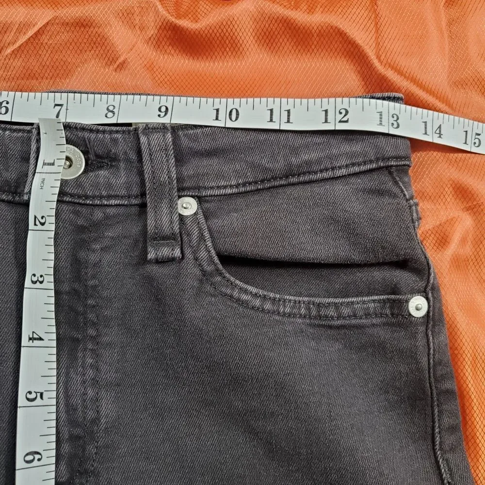 Rag & Bone Womens Nina Black High Rise Velvet Skinny Pants Jeans Size 26‎